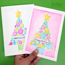 The perfect pastime when the weather outside is frightful. Hand Painted Watercolor Christmas Cards With Video Tutorial Template