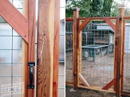 In order to build a garden gate, you've got to join the boards—and this is where the kreg jig comes in. Redwood Fence With Hogwire Mesh