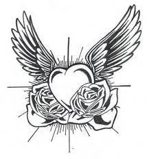How To Make A Tattoo Stencil Out Of Tracing Paper Heart With Wings Tattoo Heart Tattoo Designs Heart Drawing