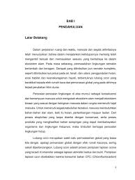 Penyakit seperti katarak mata atau kanser kulit. Makalah Lapisan Ozon