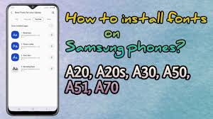 Samsung Fonts How To Download Fonts On Samsung A10s A20 A30 A50 For Free Helpingmind Youtube