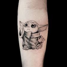 40 Adorable Baby Yoda Tattoos Baby Tattoos Gaming Tattoo Star Wars Tattoo