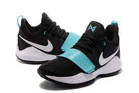 Make shot after shot with zoom air cushioning and traction where you need it most. Nike Zoom Pg 1 Paul George Men Basketball Shoes Black White Sky Blue 878628 Sepsport