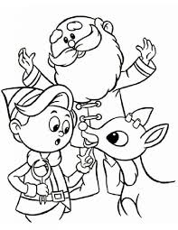 Print our free thanksgiving coloring pages to keep kids of all ages entertained this novem. Rudolph And Santa Coloring Page Free Printable Coloring Pages For Kids