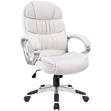 Rated 4 out of 5 stars. Orveay Ergonomic Office Chair Mid Back Bonded Leather Office Computer Swivel Desk Task Chair With Lumbar Padding And Armrests White Chairs Sofas Managerial Executive Chairs