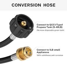 Check spelling or type a new query. Buy Kohree 6ft Propane Adapter Hose 1lb To 20lb Converter For Weber Q Gas Grill Propane Tank Hose Adapter For Buddy Heaters Coleman Camping Stove Qcc1 Type1 Tank Connect To 1lb To 20lb