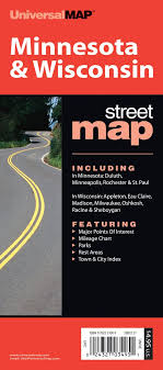 Minnesota Wisconsin State Folding Map State Fold Map