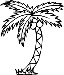 100% free coloring page of palm tree. Summer Tree Beach Coloring Page In 2020 Beach Coloring Pages Tree Coloring Page Flower Coloring Pages