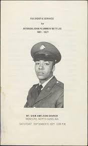 EULOGISTIC SERVICE for HERMAN JOHN PLUMMER NETTLES 1941