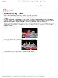Otherwise, the extra glue on the cards may stick to the card and keep it from opening and closing properly. How To Make A Birthday Cake Or Wedding Cake Pop Up Card Creative Pop Up Cards Pdf Cakes Desserts