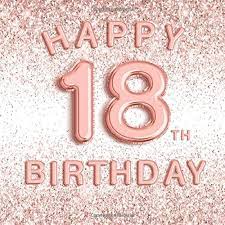 The main colours are purple, pink, orange and yellow. Happy 18th Birthday 18th Rose Gold Foil Balloons Eighteenth Party Guest Book With Hand Drawn Decorated Pages Blank Photo Pages Family And Gift Log And Guest List Pages