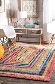 Modern Area Rug Contemporary Colorful Geometric Xl Large Rugs 9x12 Vivid Colors Living Area Bedroom Kitchen Soft Floor Mats Kids Area Rugs Area Rugs Kids Rugs