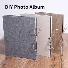 Decorate your cover with your album theme using the same watercolors. Diy Scrapbook Photo Album Linen Cover Vintage Scrap Book Self Adhesive Photo Albums Memory Book Walmart Com Walmart Com