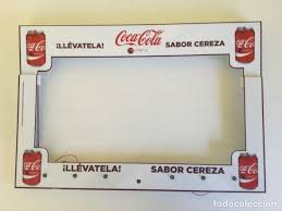 coca cola marco publicitario con luces led 52cm