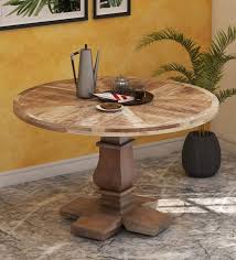 I built this table back in 1996 together with my dad. Buy Philippe Solid Wood 4 Seater Round Dining Table In Rustic Teak Finish Amberville By Pepperfry Online Traditional 4 Seater Dining Tables Dining Furniture Pepperfry Product