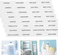 VILLCASE 20 Pz etichette per flaconi cosmetici adesivo crema lozione  etichette impermeabili adesive per bottiglie per bottiglie scheda shampoo  chiaro ...