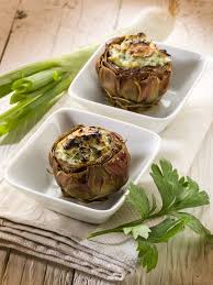 Petits Violets Farcis A La Provencale Recette Artichauts Farcis Artichaut Recette Artichaut