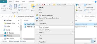 How To Add Move To Or Copy To To Windows 10 S Context Menu Windows 10 Windows Defender System Restore