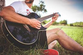 Guy Playing Acoustic Guitar Download By Click On The Picture Acoustic Boy Garden Grass Guitar Man Meadow Music N Guitar Guy Guitar Acoustic Guitar