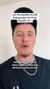 I am this month’s @spotifyuk’s GLOW Ambassador, and for pride month too!  Very very exciting to have huge trans representation