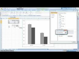 apa style graph in excel 2007 youtube