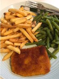 Op zoek naar groente producten? Schnitzel Met Friet En Sperziebonen Gluten Lactosevrijekookkunst