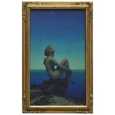 Maxfield parrish prints for sale. Art Deco Antique Print Stars After Original By Maxfield Parrish Framed At 1stdibs