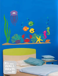 Giant Under The Sea Vinyl Wall Decal Children S Bedroom Etsy Kids Wall Decals Bathroom Wall Stickers Vinyl Wall Decals