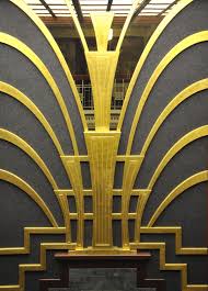 Black And Gold Art Deco Interior Art Deco Gold Leaf Art Deco Interior Art Deco Wallpaper Art Deco Architecture
