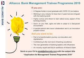 Hear what our senior leaders have to say about the alliance bank management trainee programme. Facebook