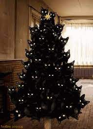 Just In Time For Halloween Cat Christmas Tree Christmas Cats Crazy Cat Lady
