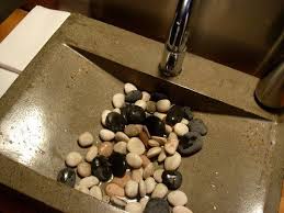 Look Stones In The Sink Sink Bathroom Sink Stone Decor