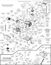 1964 67 Single Feed Holley Carburetor Components Diagram