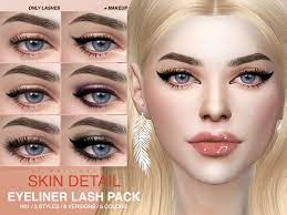 My favorite skin details + links included ✨ | the sims 4: Pralinesims Skin Detail Lash Pack N01