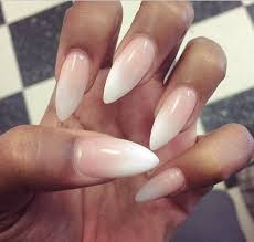 See more ideas about ombre nails, nails, nail designs. Ombre French Manicure Stiletto Acrylic Nails Stilleto Nails Nails Manicure