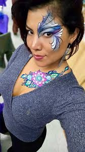 Carrying face paint of favorite people