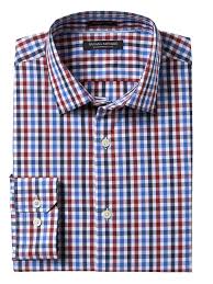 grant slim fit supima cotton check shirt from