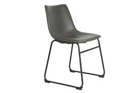 Stühle kunstleder schwarz bei obi kaufen und bestellen. Moderner Kunstleder Stuhl In Grau 15a Holzpiloten