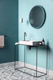 Get inspired with bathroom tile designs and 2021 trends. Glacier Blue Base Glass Tile Mandarin Stone Blue Bathroom Walls Tile Bathroom Blue Bathroom