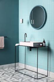 Go bold with colour and shapes, or stay neutral and classic. Glacier Blue Base Glass Tile Mandarin Stone Blue Bathroom Walls Tile Bathroom Blue Bathroom