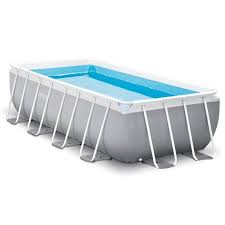 intex prism frame 4 00 x 2 00 x 1 00 m piscine tubulaire rectangulaire grise