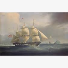 The Indiaman 'Thomas Coutts' art print by James Miller Huggins (c.1807–1870) | Custom prints | Art UK Shop