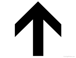 Black And White Right Arrow Clip Art Printable Up Arrow Sign Arrow Printable Arrow Signs Up Arrow