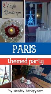 If you go for example with blue decorations for your paris party then use a blue vase or blue flowers. A Paris Themed Party That Makes You Go Oh La La