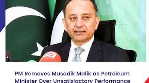 PM Removes Musadik Malik as Petroleum Minister Over Unsatisfactory  Performance