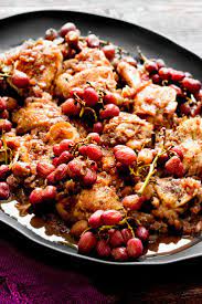 Chicken Braised With Grapes Recipe Recipe Recipes Grape Recipes Cooking