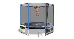 Now, add four silver springs in a rectangular trampoline at each corner. Oz Trampolines Summit Round 8ft Productreview Com Au