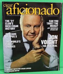 Cigar Aficionado Magazine December 2015 Jon Voight Jeff Greenfield Opus X