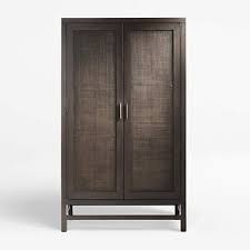 Featuring a subtly creased design and the golden glow of brass, the oblong handles provide an instant update to painted or wood cabinets and drawers. Blake Carbon 2 Door Cabinet Reviews Crate And Barrel