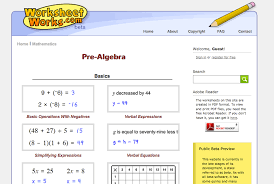 Below are some search phrases that our users entered recently to get to our algebra help pages. Top 17 Pre Algebra Worksheets Free And Printable